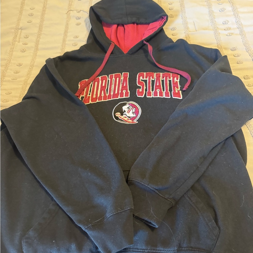 Stadium Athletics Florida State Black and Red Hoodie